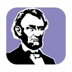 United States Abraham Lincoln, decals stickers