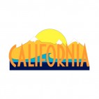 California state, decals stickers