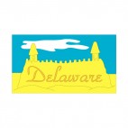 Delaware state, decals stickers