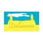 Delaware state, decals stickers