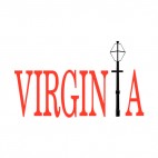 Virginia state, decals stickers