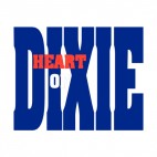 Heart of Dixie Alabama state, decals stickers