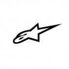 Alpine star alpinestar skate surf, decals stickers