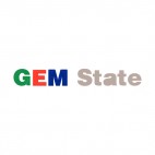 Gem State Idaho state, decals stickers