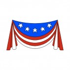 United States banner, decals stickers