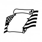 United States constitution, decals stickers