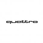 Audi quattro, decals stickers