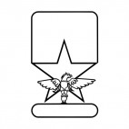 United States Eagle frame, decals stickers