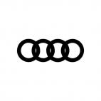 Audi rings, decals stickers