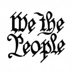 United States We The People constitution , decals stickers