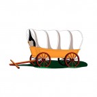 Covered Wagon, decals stickers