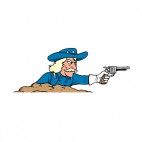 United States Custer shooting, decals stickers