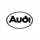 Audi oval, decals stickers