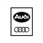 Audi rings, decals stickers