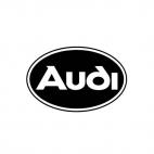 Audi oval solid, decals stickers