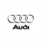 Audi rings, decals stickers