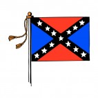United States Confederate flag, decals stickers