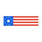 United States flag, decals stickers