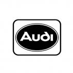 Audi oval border, decals stickers