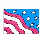 United States flag design, decals stickers