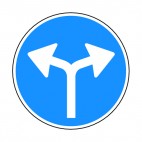 Turn left or right sign, decals stickers