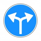 Turn left or right sign, decals stickers