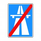 End of highway sign, decals stickers