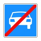 End of expressway sign, decals stickers