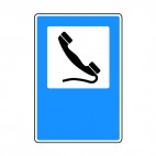 Telephone sign, decals stickers