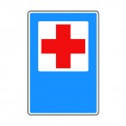 First aid sign, decals stickers