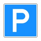 Parking sign, decals stickers