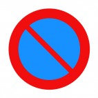 Interdiction sign, decals stickers