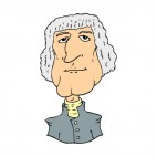 United States George Washington drawing, decals stickers