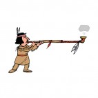Native American smoking pipe, decals stickers
