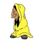 Native American with yellow blanket, decals stickers