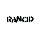 Rancid punk, decals stickers