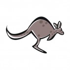 Kangaroo jumping, decals stickers