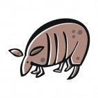 Brown anteater , decals stickers