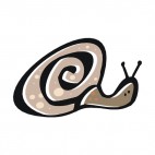 Snail with gray shell, decals stickers