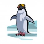 Penguin with long hair, decals stickers