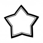 United States star frame, decals stickers