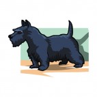 Black schnauzer, decals stickers